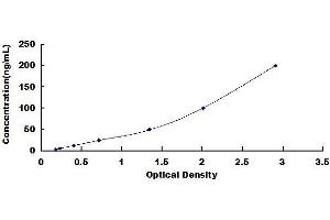 Typical standard curve