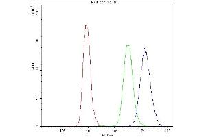 Flow Cytometry analysis of U20S cells using anti-NFAT4 antibody (ABIN5519045).