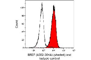 Flow Cytometry (FACS) image for anti-Bromodomain Containing 7 (BRD7) (AA 601-651) antibody (ABIN7454819) (BRD7 anticorps  (AA 601-651))