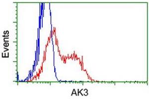 Flow Cytometry (FACS) image for anti-Adenylate Kinase 3 (AK3) antibody (ABIN1496521) (Adenylate Kinase 3 anticorps)