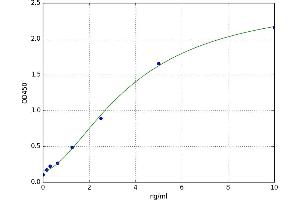 A typical standard curve