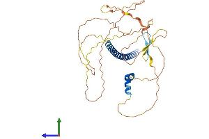 AlphaFold protein structure predicition of Mouse Recombinant Crem Protein, UniprotID P27699