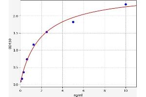 Typical standard curve