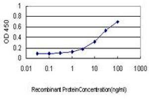 Detection limit for recombinant GST tagged CREG1 is approximately 0.
