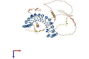 AlphaFold protein structure predicition of Mouse Recombinant Ppp1r37 Protein, UniprotID Q8BKR5