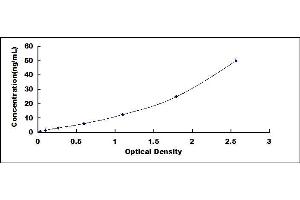 Typical standard curve (TRPV3 Kit ELISA)