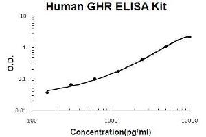 Human GHR PicoKine ELISA Kit standard curve