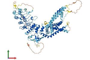 AlphaFold protein structure predicition of Mouse Recombinant Trpv2 Protein, UniprotID Q9WTR1