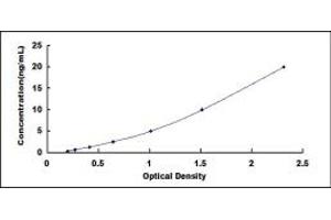 Typical standard curve (Adiponectin Receptor 2 Kit ELISA)
