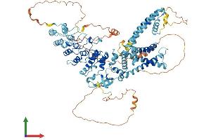 AlphaFold protein structure predicition of Mouse Recombinant Trpv4 Protein, UniprotID Q9EPK8