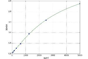 A typical standard curve