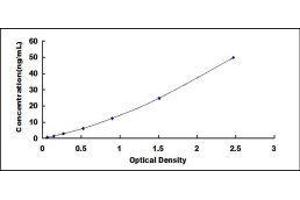 Typical standard curve (Adiponectin Receptor 2 Kit ELISA)