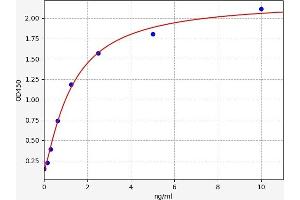Typical standard curve