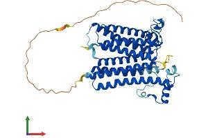 AlphaFold protein structure predicition of Human Recombinant COX15 Protein, UniprotID Q7KZN9