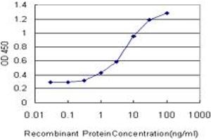 Detection limit for recombinant GST tagged MAGEA4 is approximately 0.