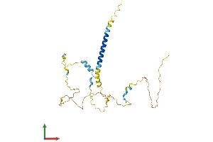 AlphaFold protein structure predicition of Mouse Recombinant Pmepa1 Protein, UniprotID Q9D7R2