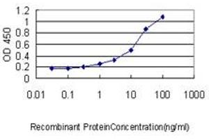 Detection limit for recombinant GST tagged SARS is approximately 0.