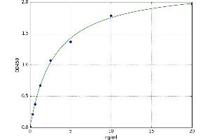 A typical standard curve (beta Actin Kit ELISA)
