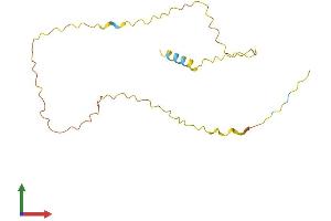 AlphaFold protein structure predicition of Human Recombinant ARRDC1-AS1 Protein, UniprotID Q9H2J1 (ARRDC1-AS1 (AA 1-176) protein (His tag))
