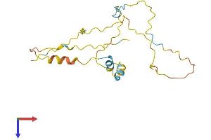 AlphaFold protein structure predicition of Human Recombinant TDRP Protein, UniprotID Q86YL5