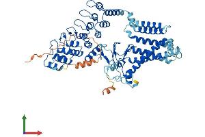 AlphaFold protein structure predicition of Human Recombinant ZDHHC13 Protein, UniprotID Q8IUH4