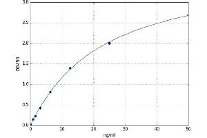 A typical standard curve