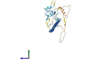 AlphaFold protein structure predicition of Human Recombinant THAP7 Protein, UniprotID Q9BT49