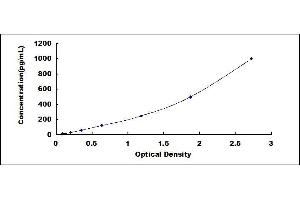 Typical standard curve (FCGR2B Kit ELISA)