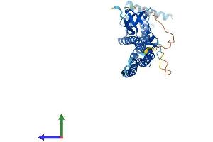 AlphaFold protein structure predicition of Human Recombinant SH3GL3 Protein, UniprotID Q99963