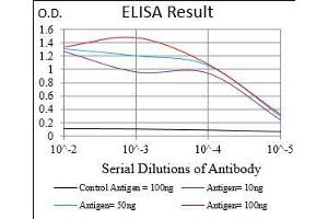 Black line: Control Antigen (100 ng), Purple line: Antigen(10 ng), Blue line: Antigen (50 ng), Red line: Antigen (100 ng),