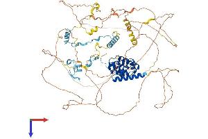 AlphaFold protein structure predicition of Mouse Recombinant Ppp1r10 Protein, UniprotID Q80W00
