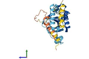 AlphaFold protein structure predicition of Mouse Recombinant Lrat Protein, UniprotID Q9JI60