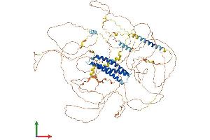 AlphaFold protein structure predicition of Human Recombinant DLGAP4 Protein, UniprotID Q9Y2H0