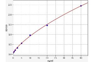 Typical standard curve (S100A8 Kit ELISA)