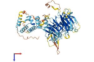 AlphaFold protein structure predicition of Mouse Recombinant Fbxo24 Protein, UniprotID Q9D417