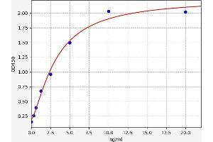 Typical standard curve (DUOX1 Kit ELISA)