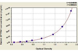 Typical Standard Curve (Surfactant Protein A1 Kit ELISA)