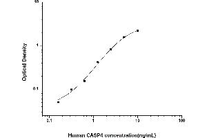 Typical standard curve (Caspase 4 Kit ELISA)