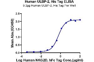 Immobilized Human ULBP-2 at 2 μg/mL (100 μL/Well) on the plate.