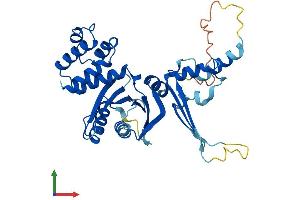 AlphaFold protein structure predicition of Human Recombinant CENPN Protein, UniprotID Q96H22