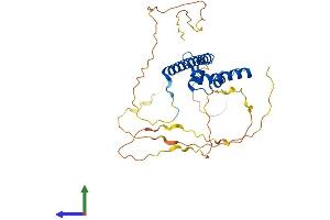 AlphaFold protein structure predicition of Human Recombinant NEUROD4 Protein, UniprotID Q9HD90