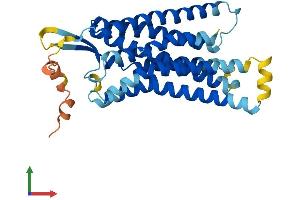 AlphaFold protein structure predicition of Mouse Recombinant Gnrhr Protein, UniprotID Q01776