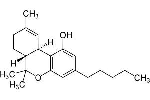 Antigen structure: Tetrahydrocannabinol (THC) (delta-9-Tetrahydrocannabinol anticorps)