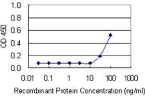 Detection limit for recombinant GST tagged RPS15 is 10 ng/ml as a capture antibody. (RPS15 anticorps  (AA 1-145))
