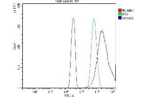 Flow Cytometry analysis of SiHa cells using anti-Astrin/Deepest/SPAG5 antibody (ABIN7602399).
