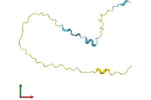 AlphaFold protein structure predicition of Mouse Recombinant Hmgn3 Protein, UniprotID Q9DCB1