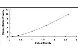 Typical standard curve (Myopalladin Kit ELISA)