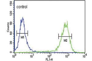 Flow Cytometry (FACS) image for anti-Melanocortin 3 Receptor (MC3R) antibody (ABIN3003883) (MC3R anticorps)