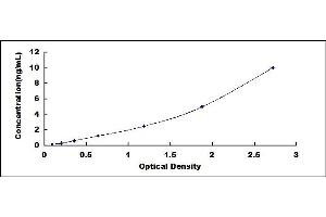 Typical standard curve (JUP Kit ELISA)