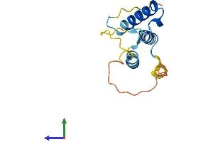 AlphaFold protein structure predicition of Human Recombinant THRSP Protein, UniprotID Q92748